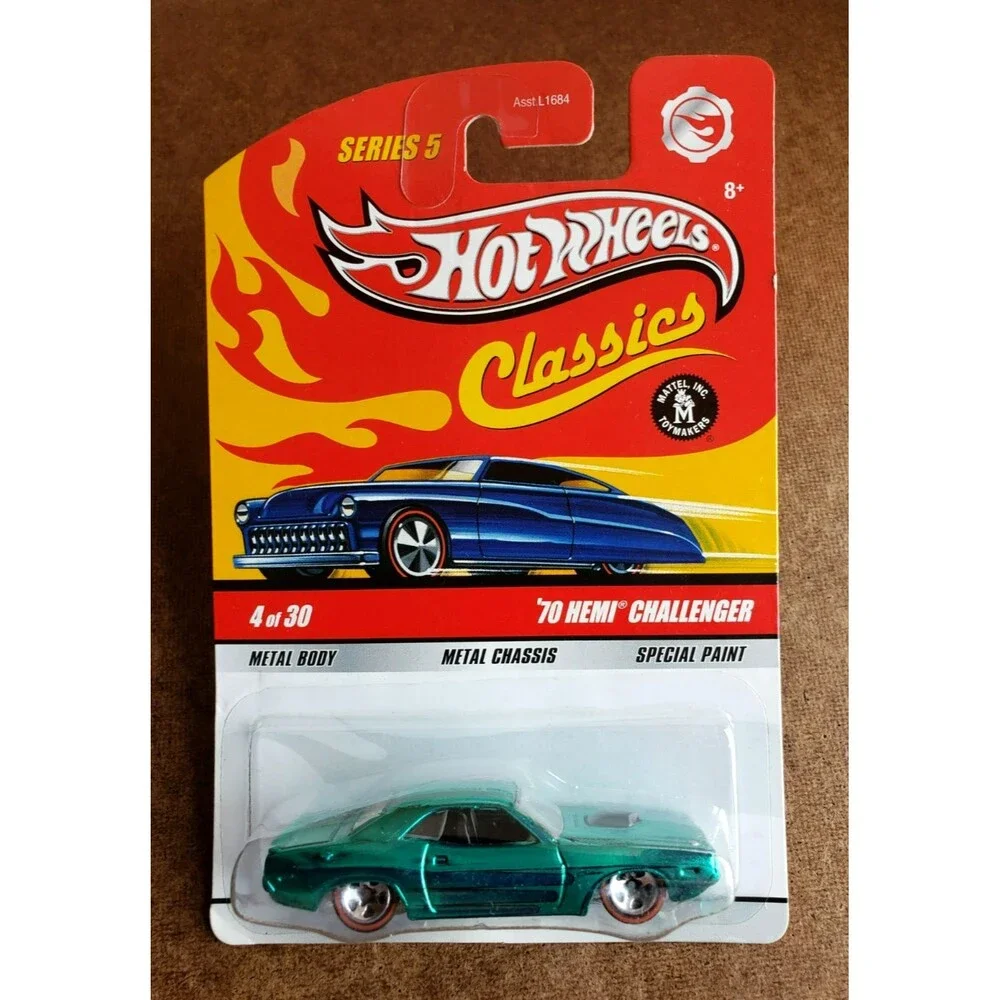 2009 Hot Wheels '70 HEMI DODGE CHALLENGER Green ZAMAC Base Classics 5 4/30 RL5SP